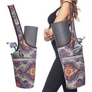 Yoga Mat Bag with Large Size Pocket and Zipper Pocket, Fit Most Size Mats